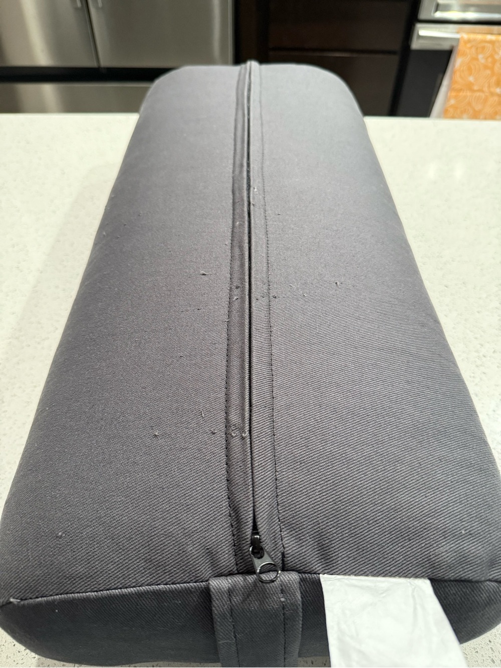 Hugger Mugger Standard Yoga Bolster Dark Gray Women's Lumbar Support Pillow - Picture 8 of 16
